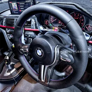 BMW-318i - Steering Wheel Leather Wrap Standard Nappa + Perforated Nappa Leather