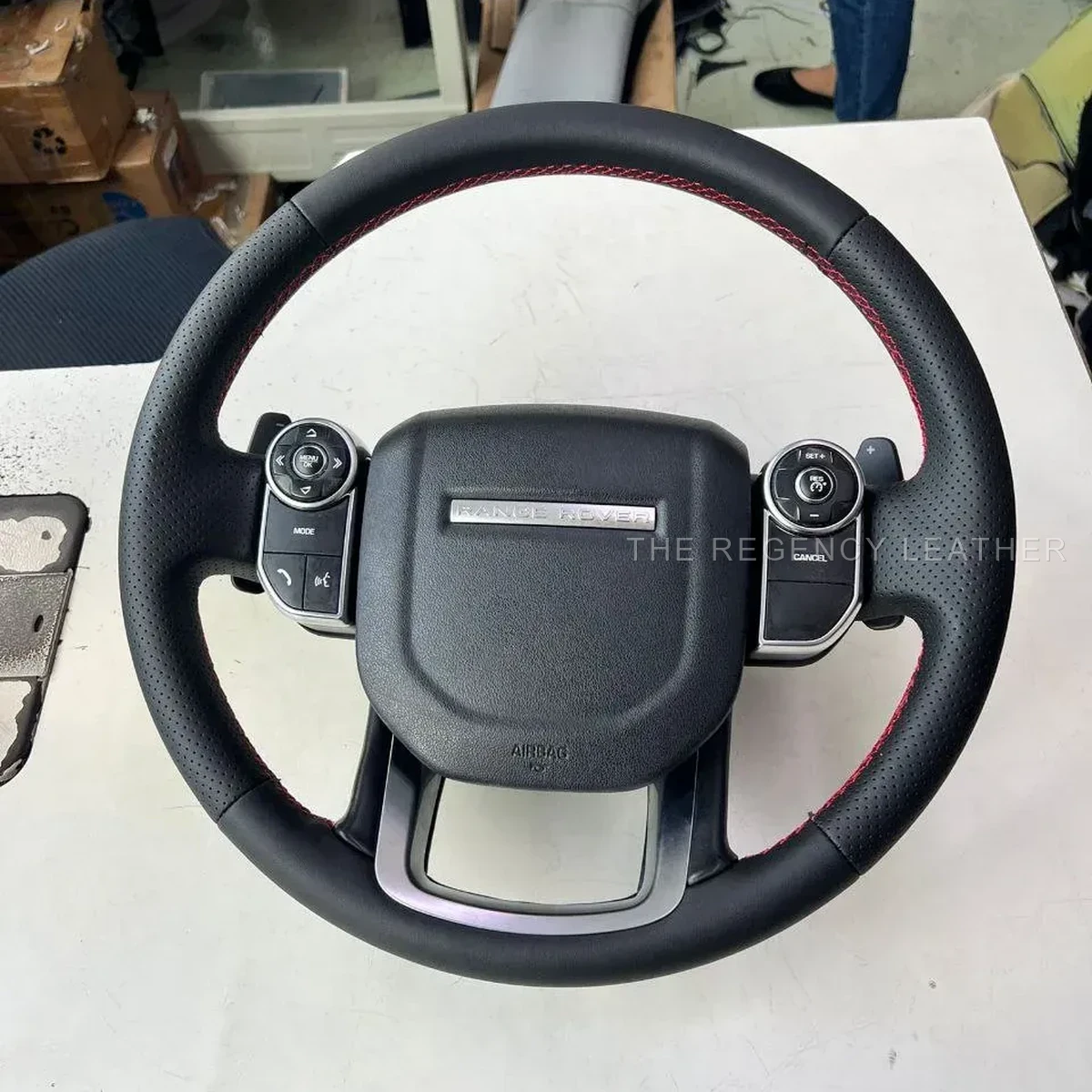 Range Rover Sport HSE perforated Nappa leather steering wheel wrap in Singapore