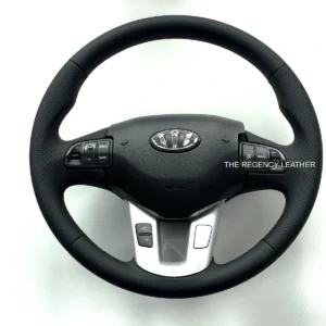 KIA Sportage SL perforated Nappa leather steering wheel wrap