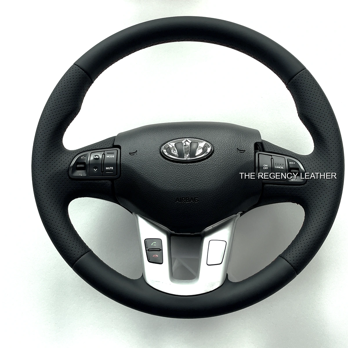 KIA Sportage SL perforated Nappa leather steering wheel wrap
