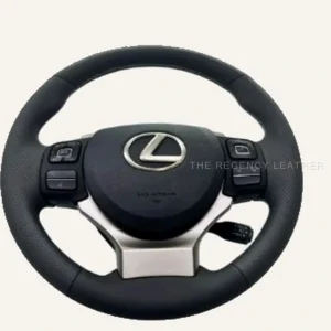 Lexus NX200t perforated Nappa leather steering wheel wrap in Singapore