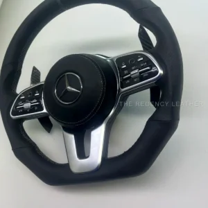 Mercedes-Benz A200 Nappa and perforated leather steering wheel wrap