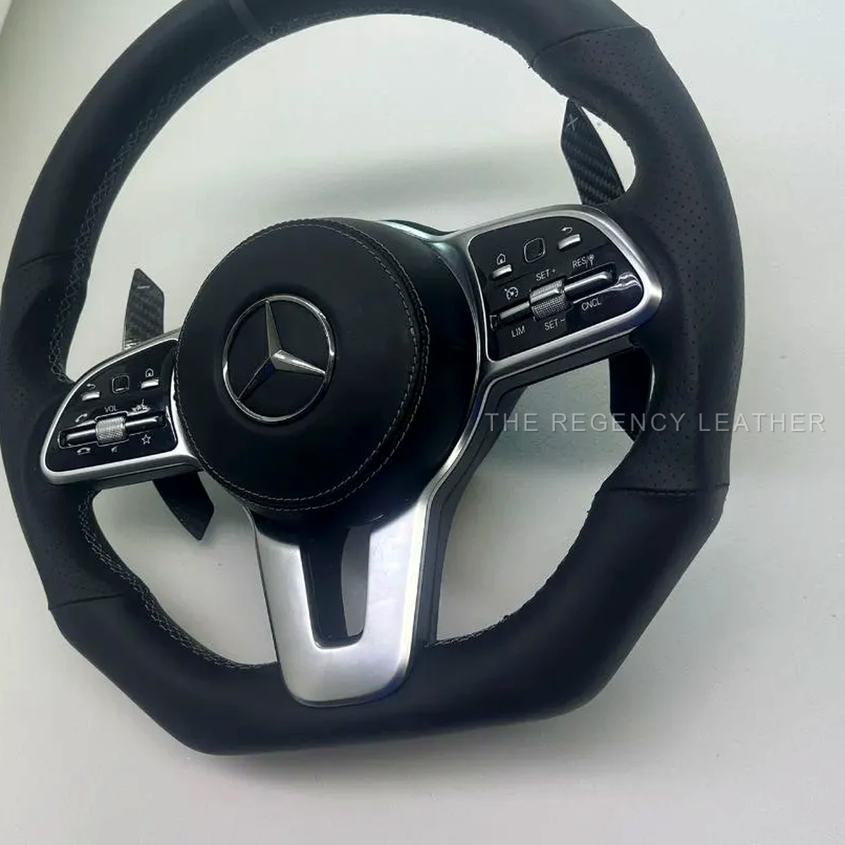 Mercedes-Benz A200 Nappa and perforated leather steering wheel wrap