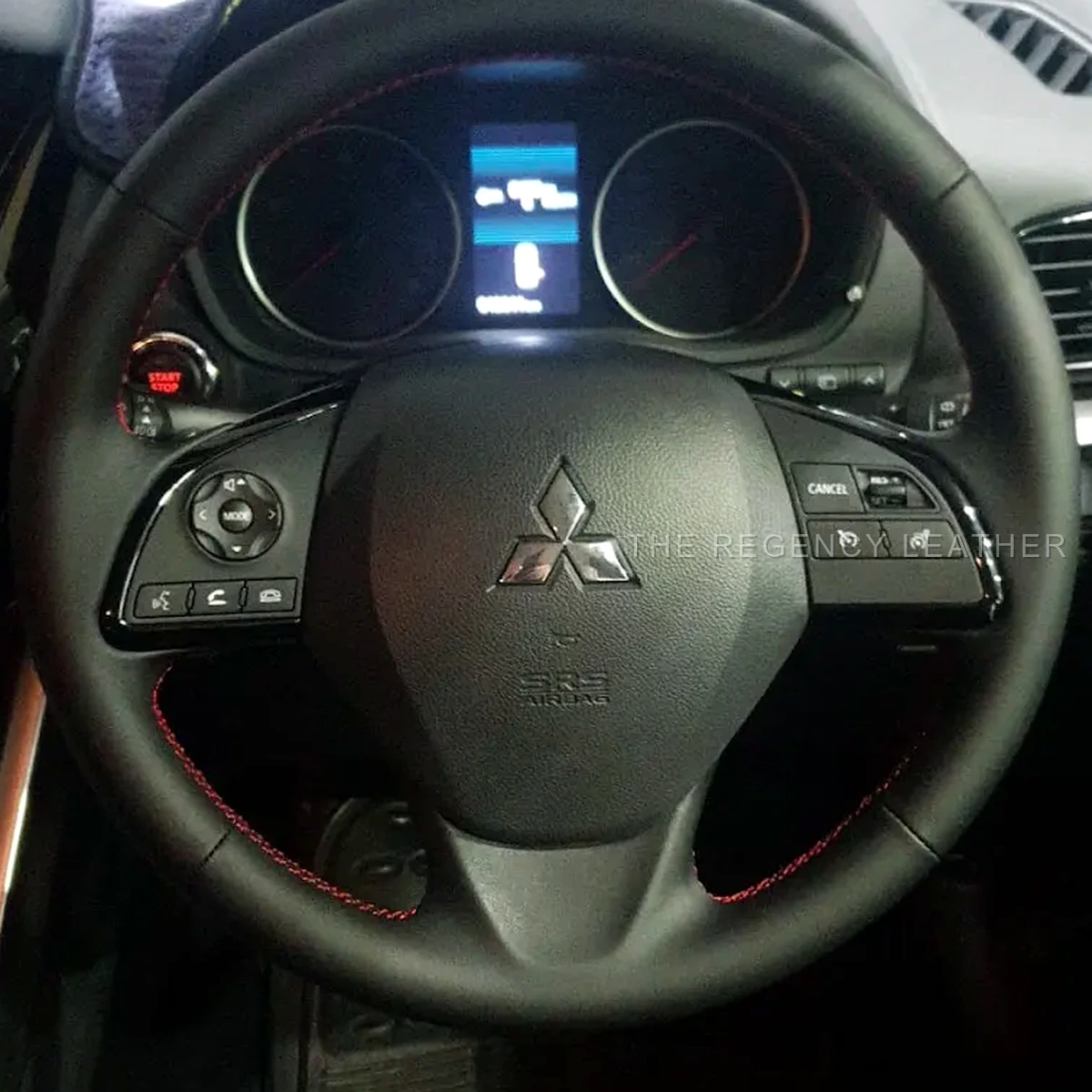 2022 Mitsubishi Eclipse Cross full Nappa leather steering wheel wrap