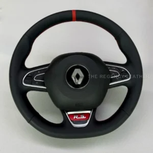 Renault Megane custom steering wheel leather wrap in Singapore