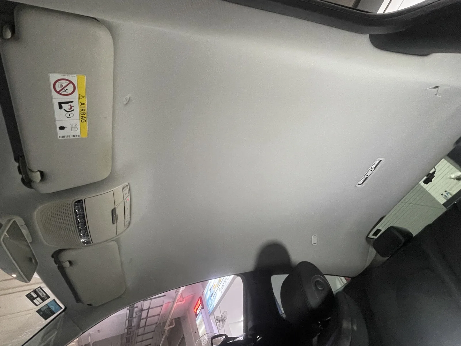 Mercedes-Benz C180 Coupe C205 roof lining after headliner repair in Singapore